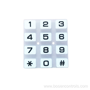 Special silicone keypads for combination lock